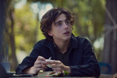 Lady Bird: Timothée Chalamet in una scena del film