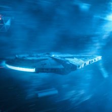 Solo: A Star Wars Story, una foto del Millennium Falcon