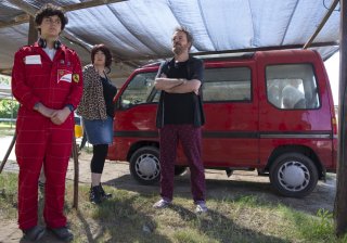 Vengo anch'io: Corrado Nuzzo, Maria Di Biase e Gabriele Dentoni in una scena del film