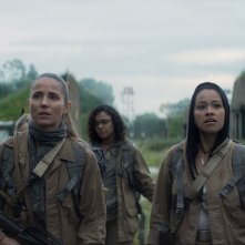 Annientamento: Natalie Portman, Tuva Novotny, Gina Rodriguez e Tessa Thompson durante una scena