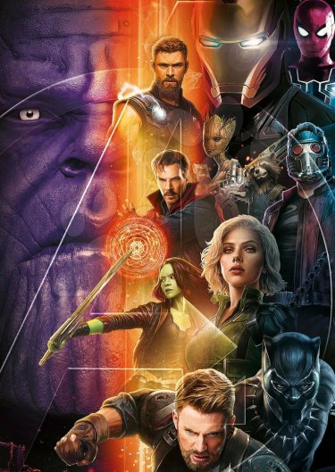 Avengers: Infinity War, una locandina del film Marvel