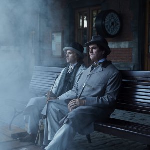 The Happy Prince: Rupert Everett e Colin Morgan in una scena del film