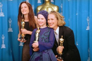 Jane Campion, Holly Hunter e Anna Paquin con gli Oscar conquistati per Lezioni di piano