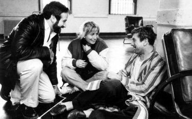 Risvegli: Robin Williams, Robert De Niro e la regista Penny Marshall sul set del film