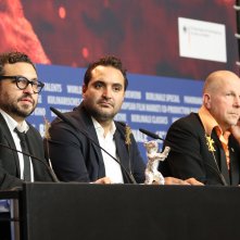 Berlino 2018: Manuel Alcalá e Alonso Ruizpalacios alla conferenza dei premiati