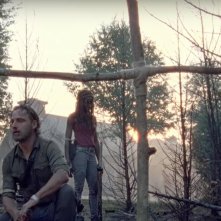 The Walking Dead: Andrew Lincoln e Danai Gurira in una scena dell'episodio Honor