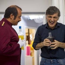 Una festa esagerata: Vincenzo Salemme e Vincenzo Borrino in una scena del film