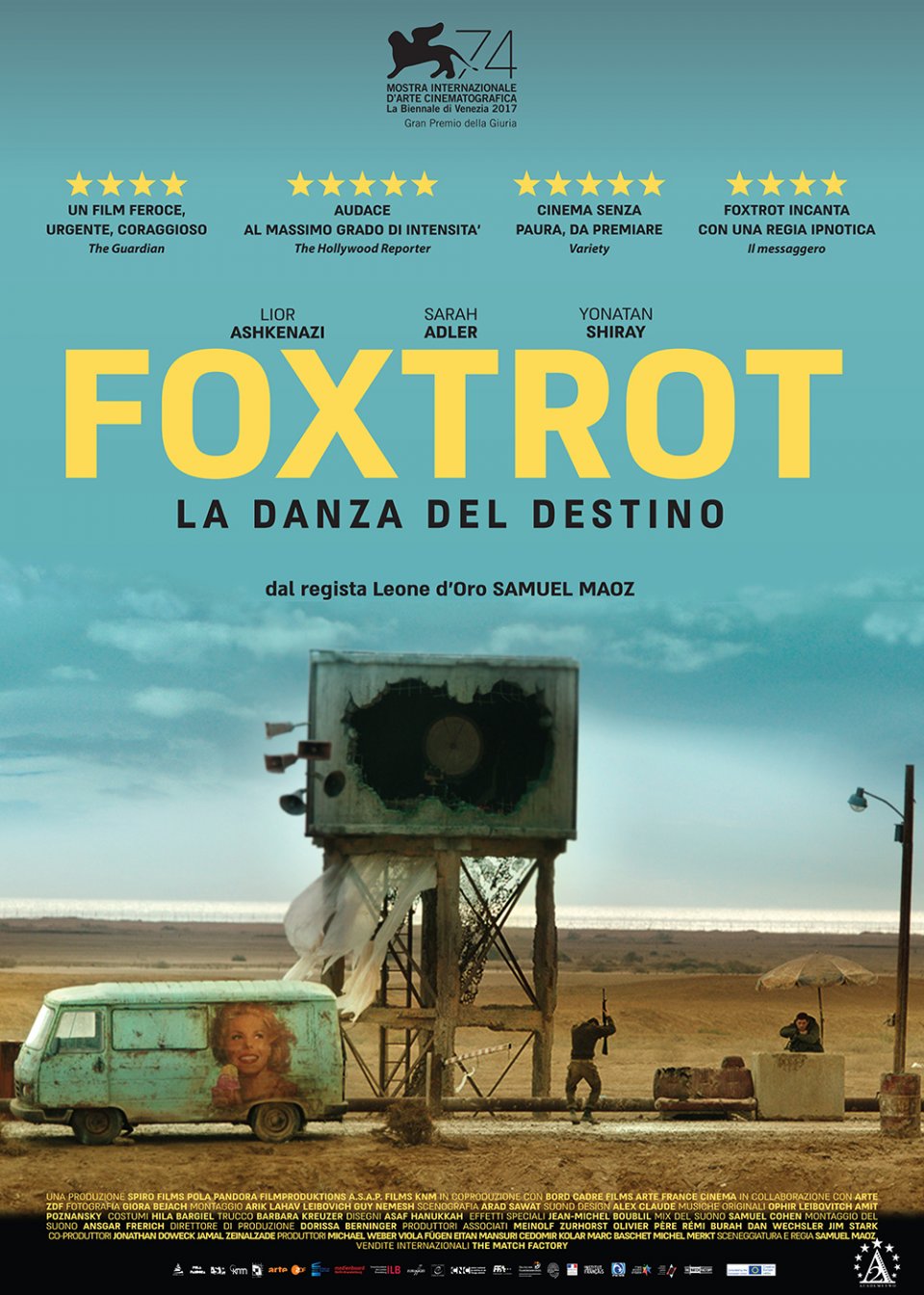 Foxtrot - manifesto italiano del film in esclusiva