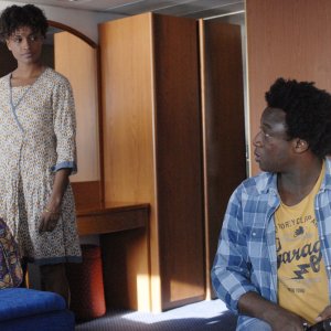 Contromano: Aude Legastelois e Alex Fondja in una scena del film
