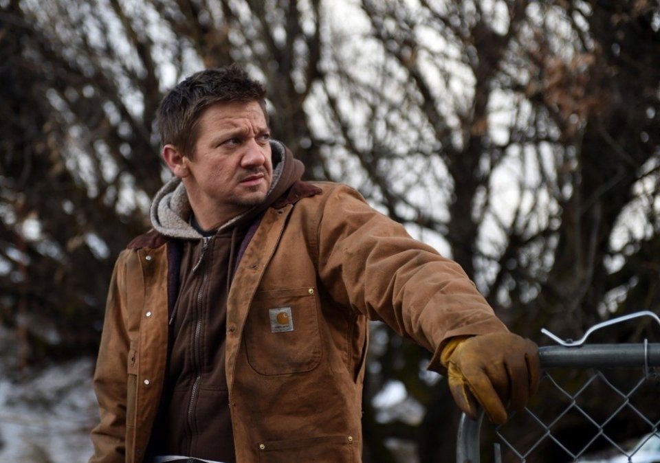 I segreti di Wind River: Jeremy Renner in una scena del film