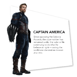Avengers: Infinity War - Una action figure di Capitan America