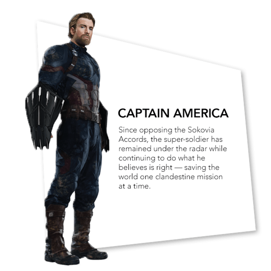 Avengers: Infinity War - Una action figure di Capitan America