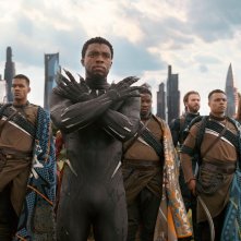 Avengers: Infinity War, Chadwick Boseman in una foto del film