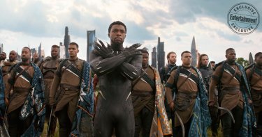 Avengers: Infinity War, Chadwick Boseman in una foto del film