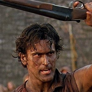 Bruce Campbell in una scena de L'Armata delle tenebre