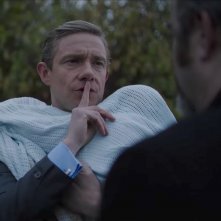 Ghost Stories: Martin Freeman in una scena del film