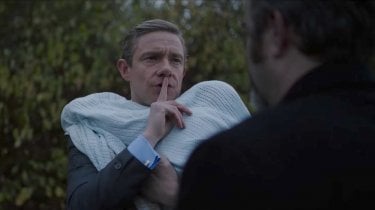 Ghost Stories: Martin Freeman in una scena del film