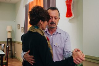 Bob & Marys - Criminali a domicilio: Rocco Papaleo e Laura Morante in una scena del film