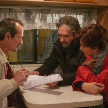 Bob & Marys - Criminali a domicilio: Rocco Papaleo, Laura Morante e il regista Francesco Prisco sul set del film