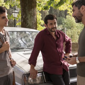 Quanto basta: Vinicio Marchioni, Luigi Fedele e Nicola Siri in una scena del film