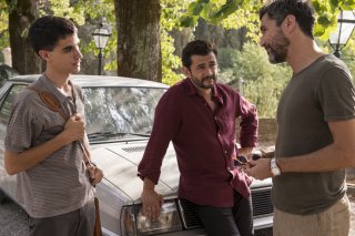 Quanto basta: Vinicio Marchioni, Luigi Fedele e Nicola Siri in una scena del film
