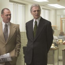 The Silent Man: Liam Neeson e Marton Csokas in una scena del film