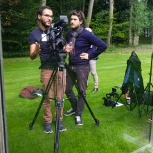 Van Gogh. Tra il grano e il cielo: un'immagine del set del documentario