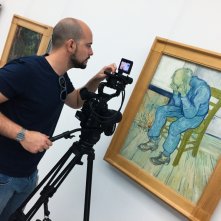 Van Gogh. Tra il grano e il cielo: un momento dal set del documentario