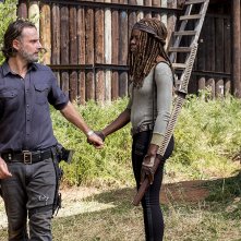 The Walking Dead: Andrew Lincoln e Danai Gurira nell'episodio The Key