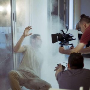 8 minuti: un'immagine dal set