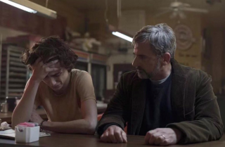 Beautful Boy: Timothée Chalamet e Steve Carell in una foto del film