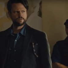 O Mecanismo: Selton Mello durante una scena