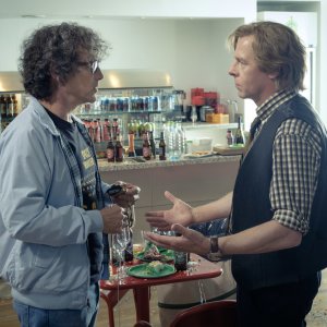 Ready Player One: Mark Rylance e Simon Pegg in una scena del film