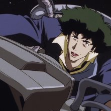 Cowboy Bebop: Spike mentre pilota un astronave