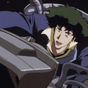 Cowboy Bebop: Spike mentre pilota un astronave