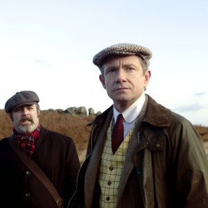 Ghost Stories: Martin Freeman e Andy Nyman in una scena del film