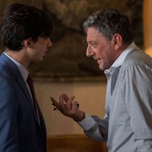 Il tuttofare: Sergio Castellitto e Guglielmo Poggi in un momento del film