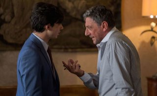 Il tuttofare: Sergio Castellitto e Guglielmo Poggi in un momento del film
