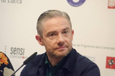 Martin Freeman durante la conferenza di Lucca Film Festival