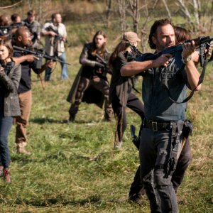 The Walking Dead: Andrew Lincoln in una scena dell'episodio Wrath
