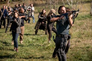 The Walking Dead: Andrew Lincoln in una scena dell'episodio Wrath