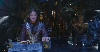 Avengers: Infinity War, Chris Pratt in una scena del film