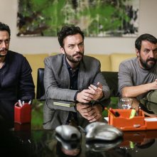 Si muore tutti democristiani: Walter Leonardi, Massimiliano Loizzi e Marco Ripoldi in un momento del film