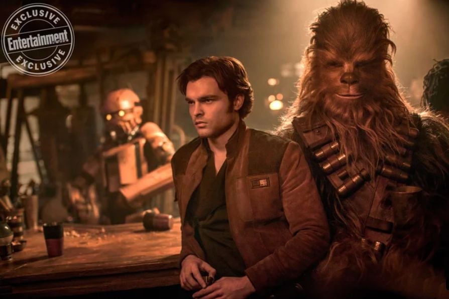 Solo: A Star Wars Story, Alden Ehrenreich a fianco di Chewbacca