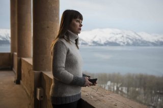 Hotel Gagarin: Barbara Bobulova in una scena del film