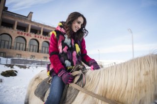 Hotel Gagarin: Silvia D'Amico in una scena del film