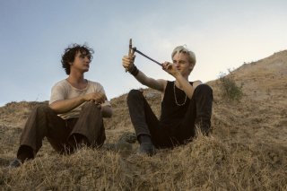 Lazzaro felice: Adriano Tardioli e Luca Chikovani in un momento del film