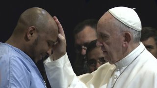 Pope Francis: A Man of His Word, Papa Francesco in un'immagine del documentario