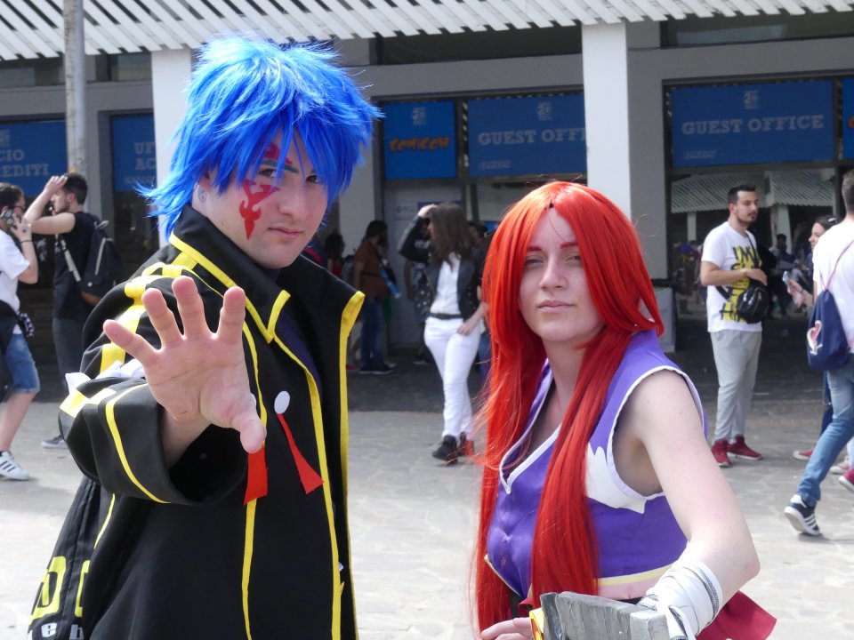 Comicon 2018: coloratissimi cosplayer in fiera