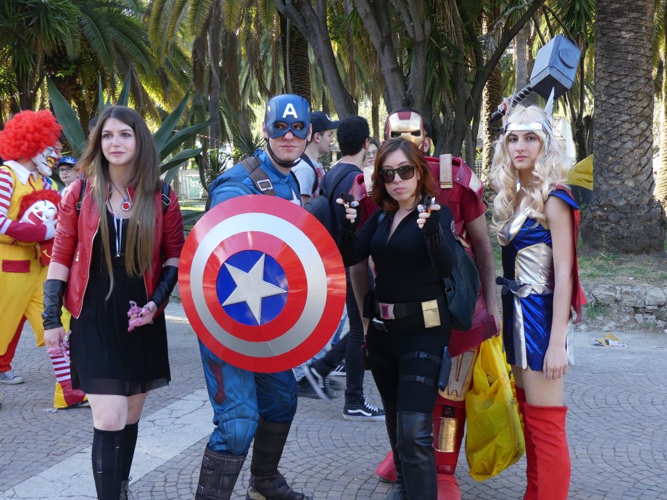 Comicon 2018: gli avengers alla fiera